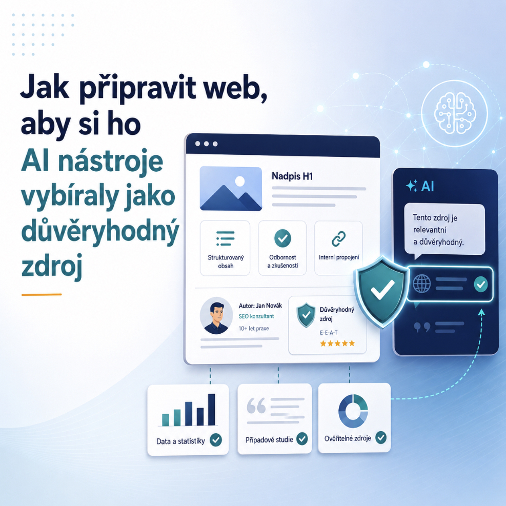 Jak připravit web, aby&nbsp;si ho AI nástroje vybíraly jako důvěryhodný zdroj - MK-VISION